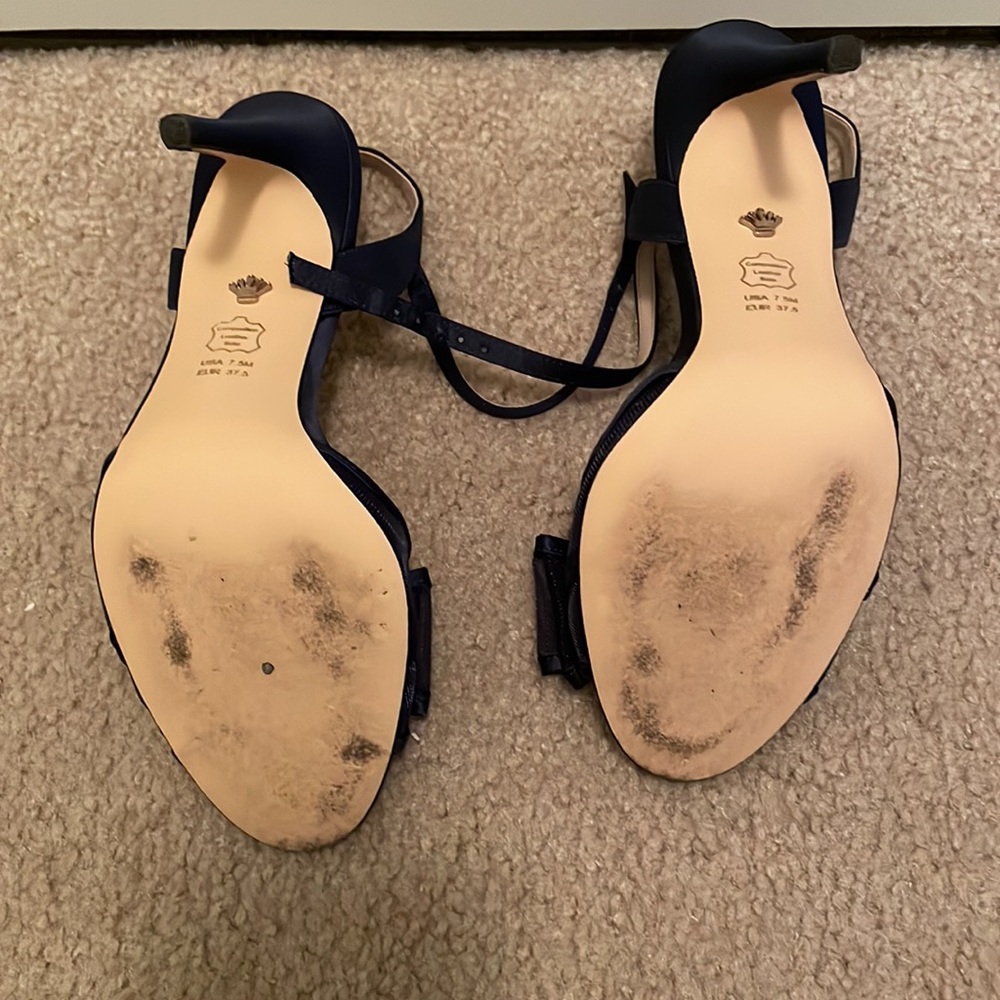 Nina navy blue sandals - Picture 4 of 6